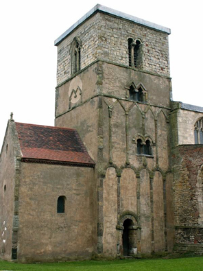 The Anglo-Saxon Great Church may have looked something like this building, St Peter's Church in Barton Upon Humber. St Peter's probably dates from 970 (although the uppermost bit of the tower, with the two round arches, is later). 